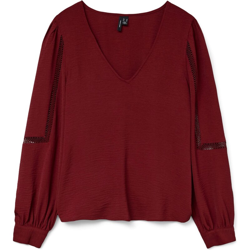VERO MODA Halenka 'VMALVA' rezavě hnědá