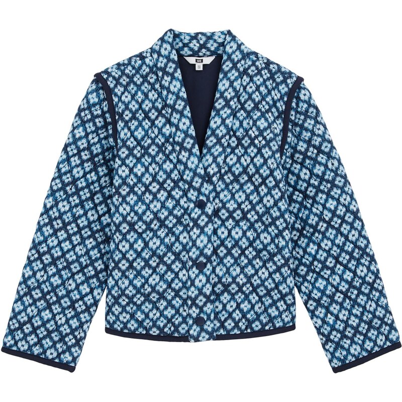 WE Fashion Přechodná bunda modrá / námořnická modř