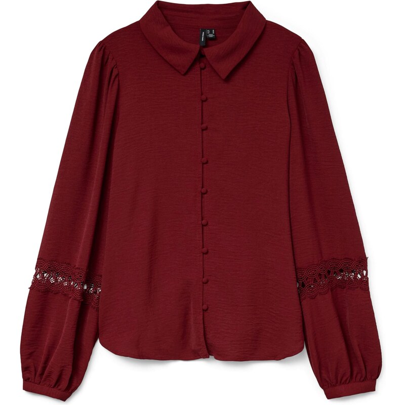 VERO MODA Halenka 'VMALVA' rezavě hnědá