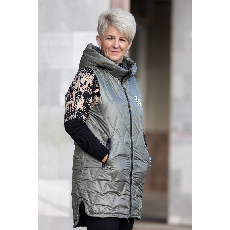 SWEST Dámská oboustranná vesta FREN [B-8501] Barva: Khaki,