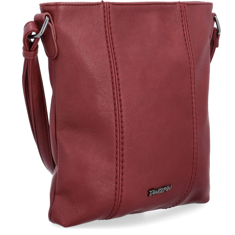 Kabelka ze syntetické kůže crossbody Tangerin vínová 8011 BO 108029739