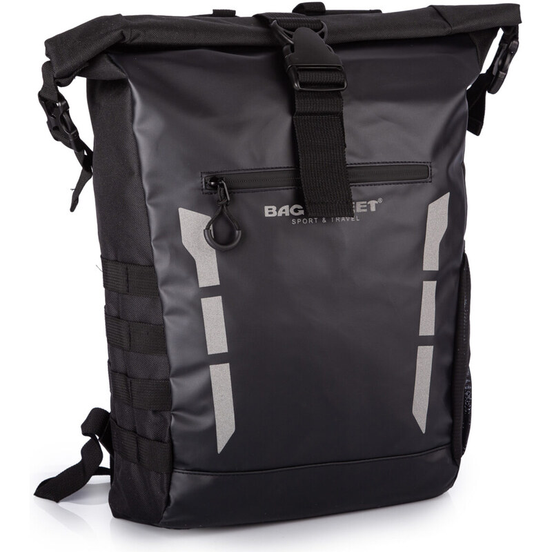 Bag Street Velký nepromokavý trekingový/sportovní batoh černý s 108031289