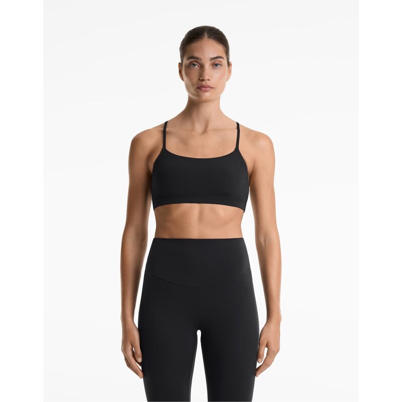 OYSHO Comfortlux light-support sports bra with crossover straps