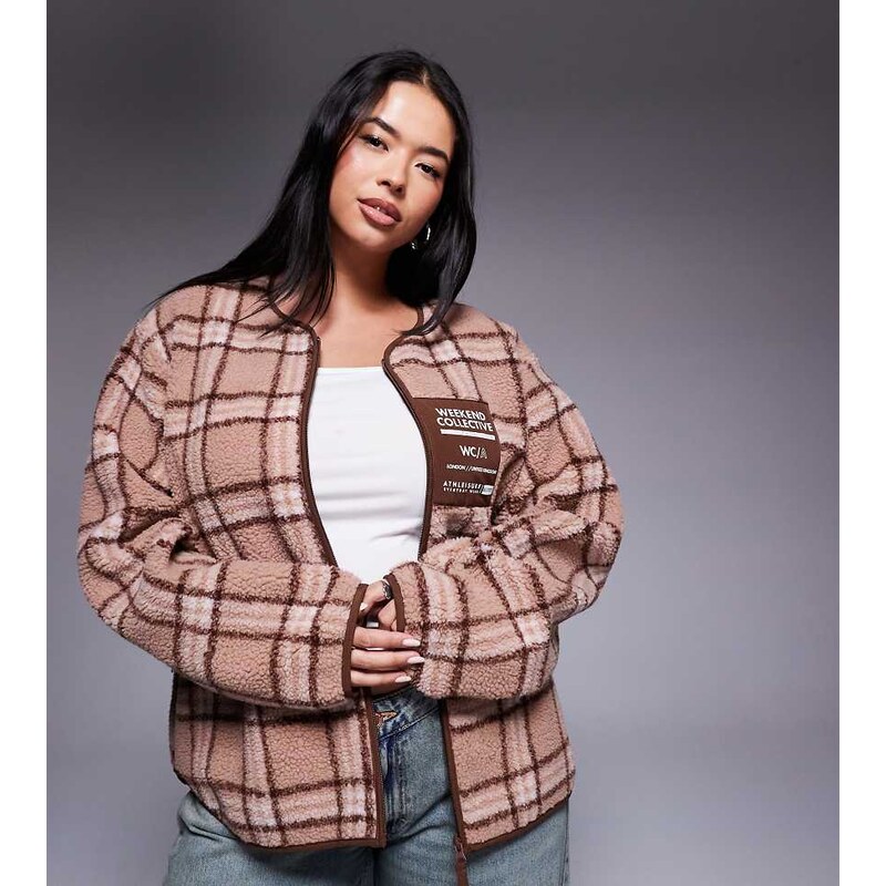 ASOS Weekend Collective Weekend Collective Curve borg zip through 111071580
