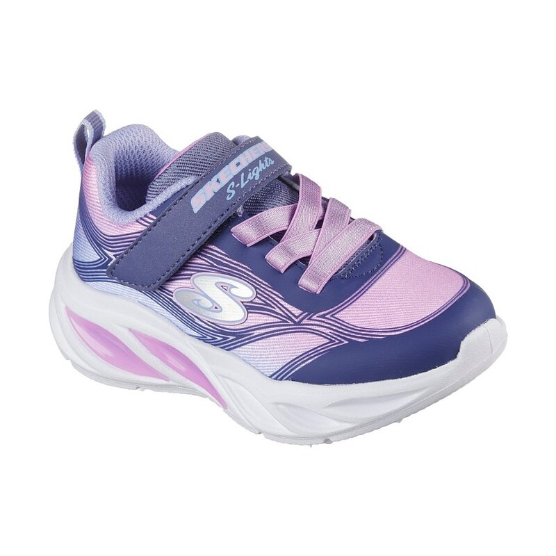 Skechers dívčí tenisky COSMIC GLOW 303712L/NVMT blikačky