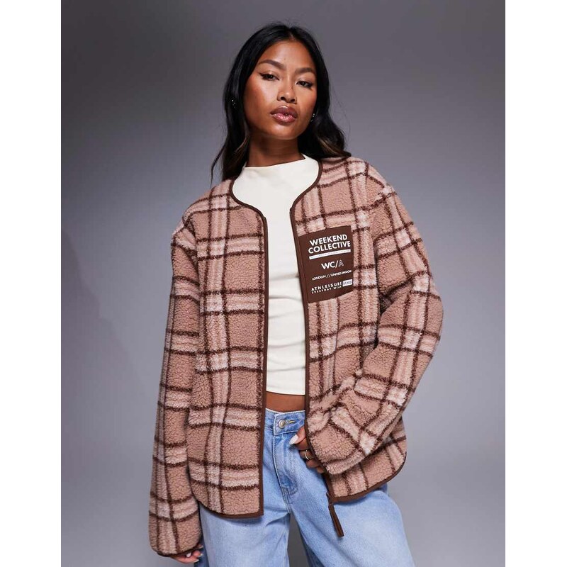 ASOS Weekend Collective Weekend Collective borg zip through fleece 109712296