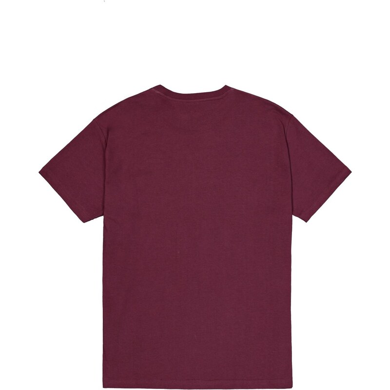 ALPHA INDUSTRIES Tričko béžová / burgundská červeň