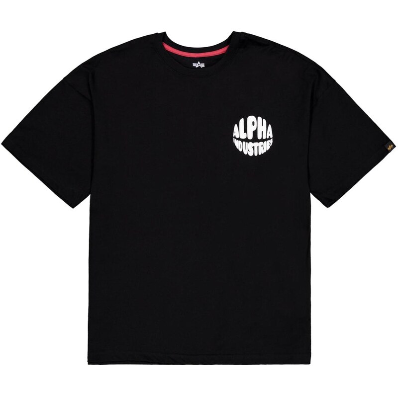 ALPHA INDUSTRIES Tričko černá / bílá 108039434