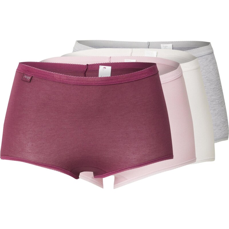 SLOGGI Kalhotky Basic+ šedý melír / bobule / světle růžová /