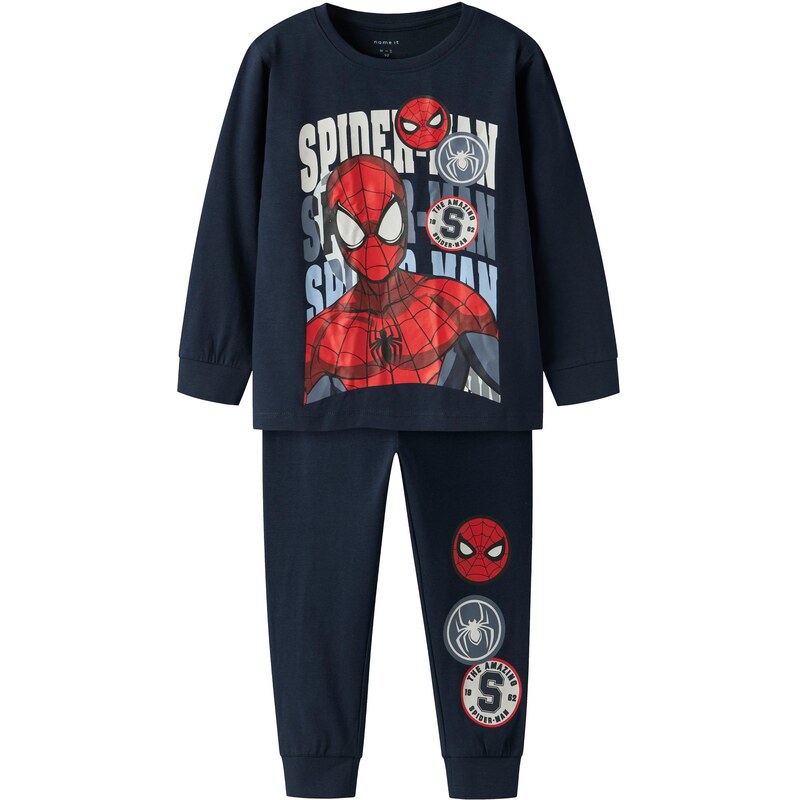 NAME IT Pyžamo NMMocti Spider námořnická modř / safírová / tmavě