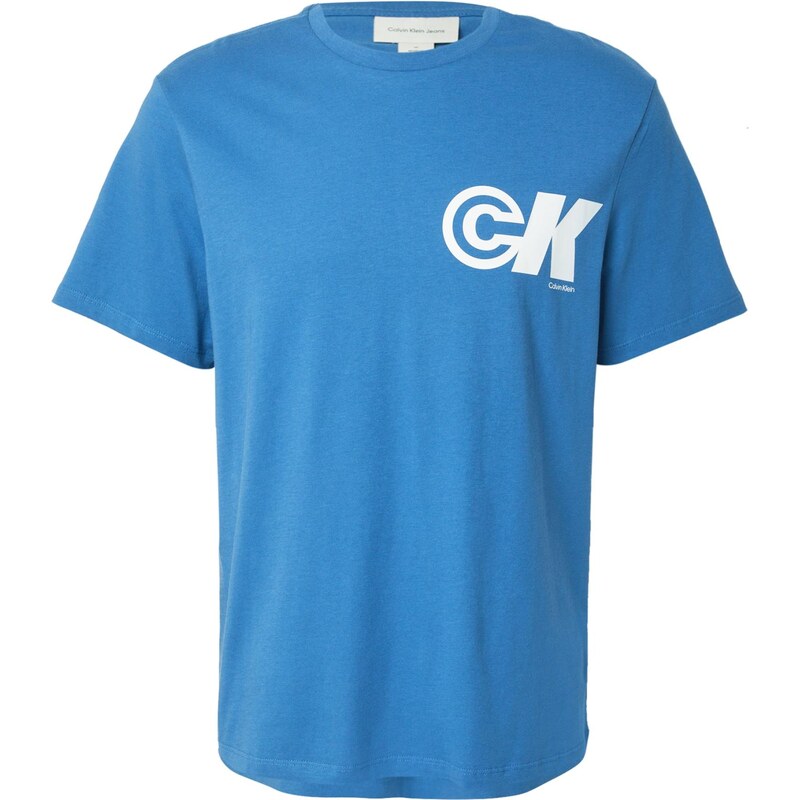 Calvin Klein Jeans Tričko modrá / bílá