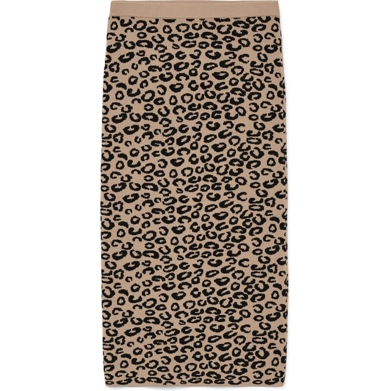 VERO MODA Sukně VMNANCY velbloudí / černá