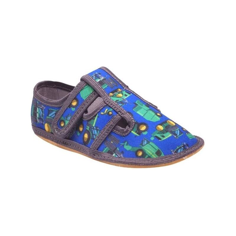 Dětská textilní barefoot obuv Bighorn Mahury 5101 K modrá, vel.