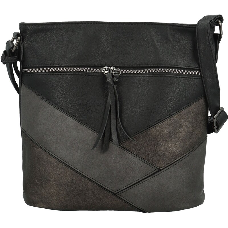 Amalia Trendy dámská koženková crossbody kabelka Nicoll, černá 110583971