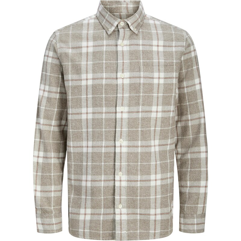 JACK & JONES Košile JPRBLUBROOK režná / oranžová / černá / bílá