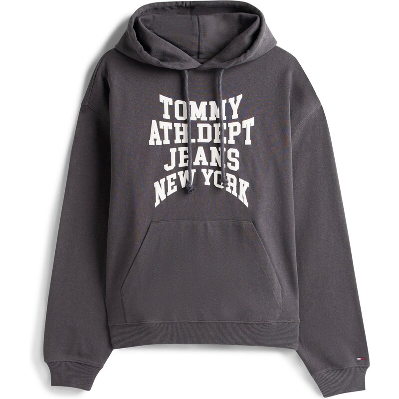Tommy Jeans Mikina Heritage 90s Varsity černá / bílá