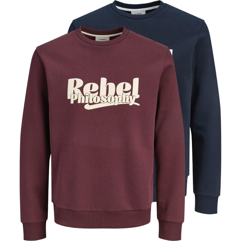 JJ Rebel Mikina JREBRAKIM noční modrá / lilek / bílá