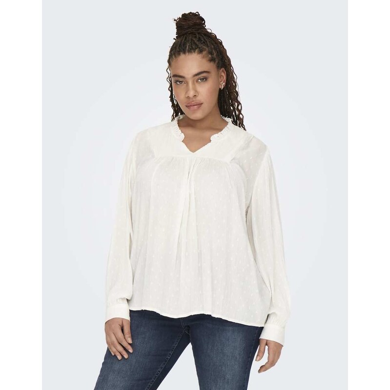 ONLY Curve Top in cloud dancer-White 115514461