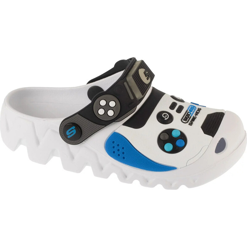 Bílé dětské nazouváky Skechers Foamies: Zaggle - Hydro-Pointz