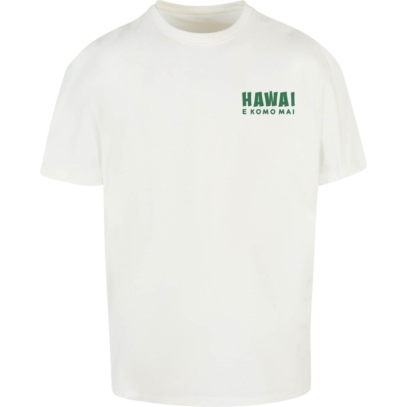 Merchcode Tričko Hawai zelená / barva vaječné skořápky