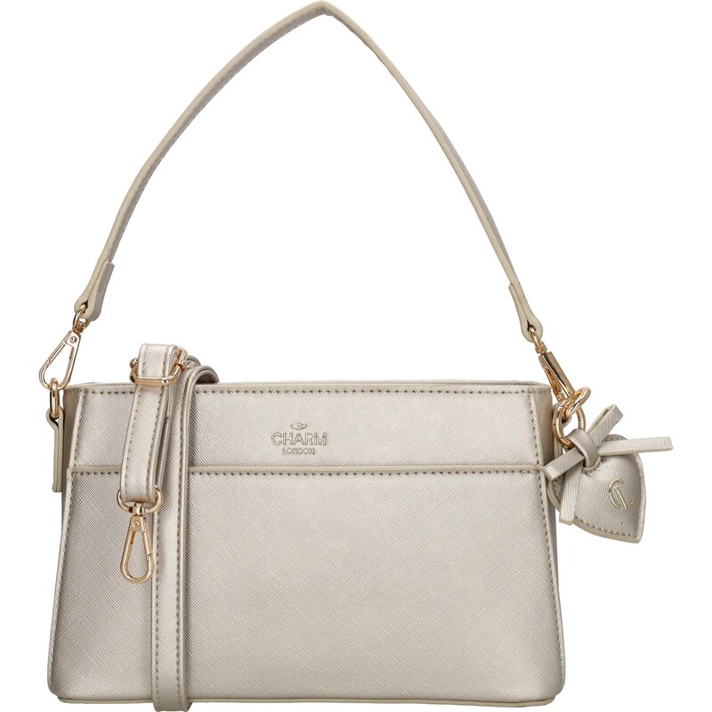 Charm London Zlatá elegantní crossbody kabelka „Samantha“ 108054427