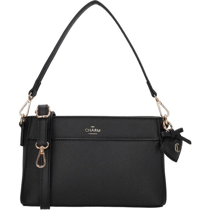 Charm London Černá elegantní crossbody kabelka „Samantha“ 108054421