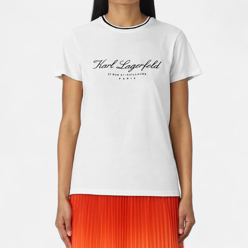 Dámské bílé triko Karl Lagerfeld 56316