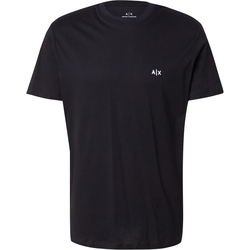 ARMANI EXCHANGE Tričko černá / offwhite