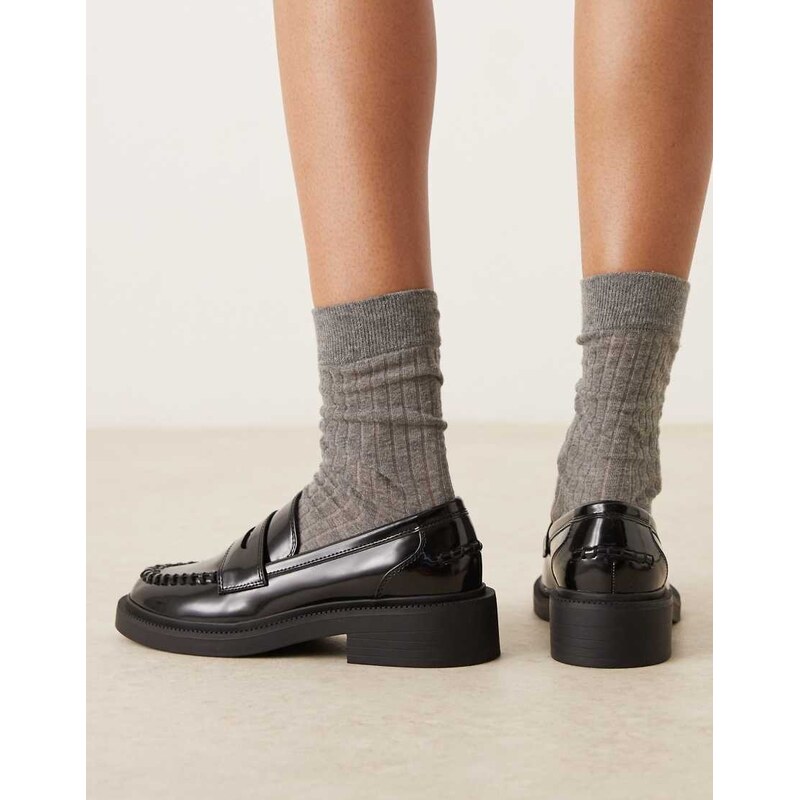 ASOS DESIGN Minerva loafers in black
