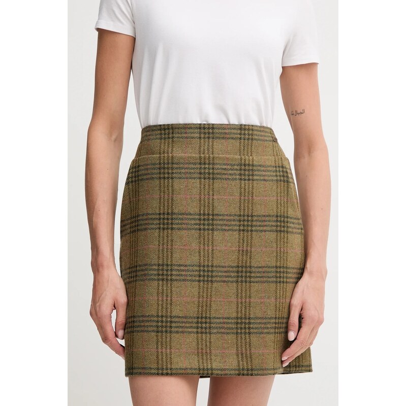 Vlněná sukně Barbour BAMBURGH