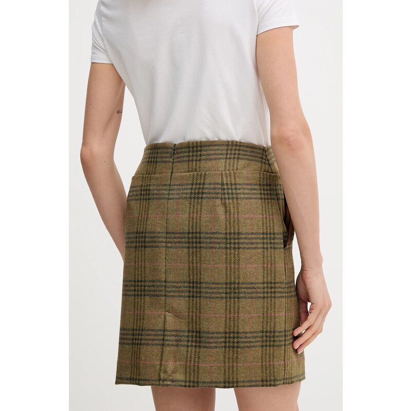 Vlněná sukně Barbour BAMBURGH