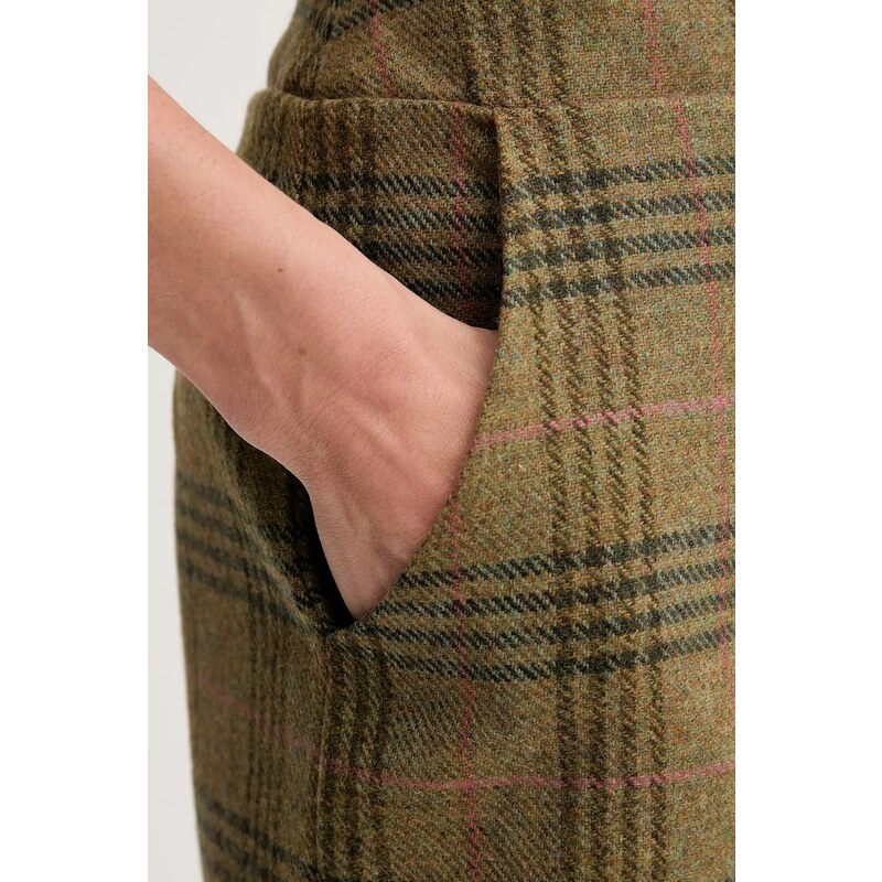 Vlněná sukně Barbour BAMBURGH