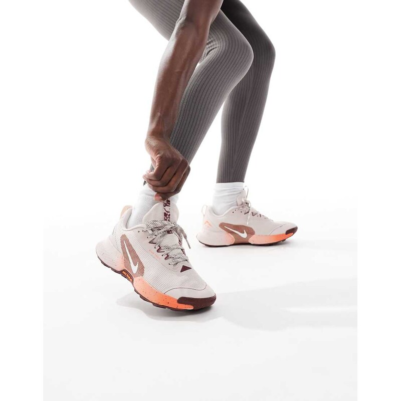Nike Running Juniper Trail 3 trainers in light red