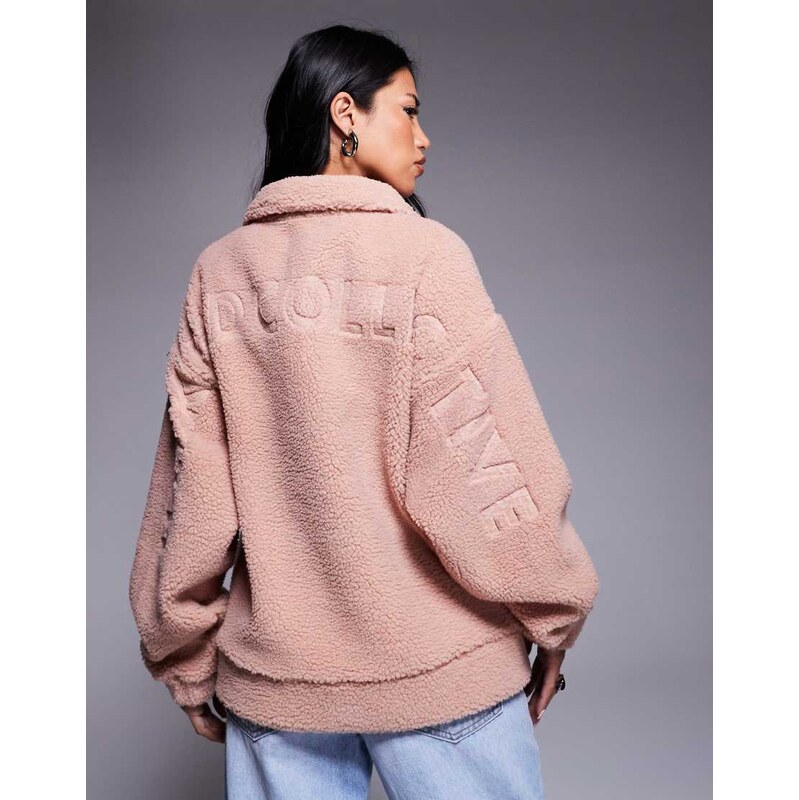 ASOS Weekend Collective Weekend Collective borg zip through fleece 108060563