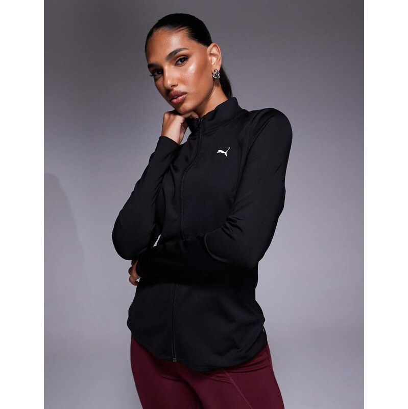 Puma Strong full zip top in black