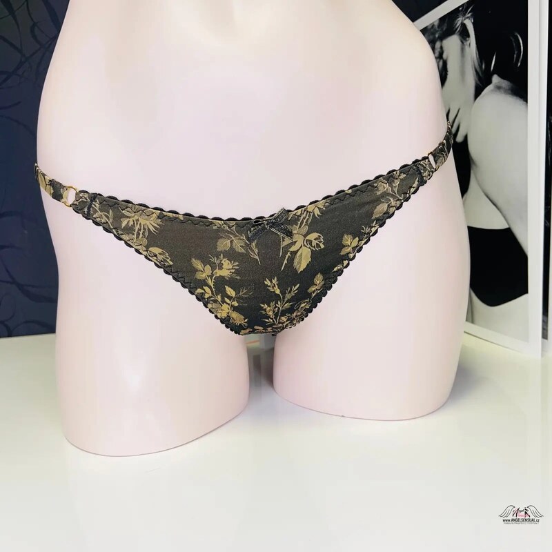Agent Provocateur Tanga Leoni Black and Gold
