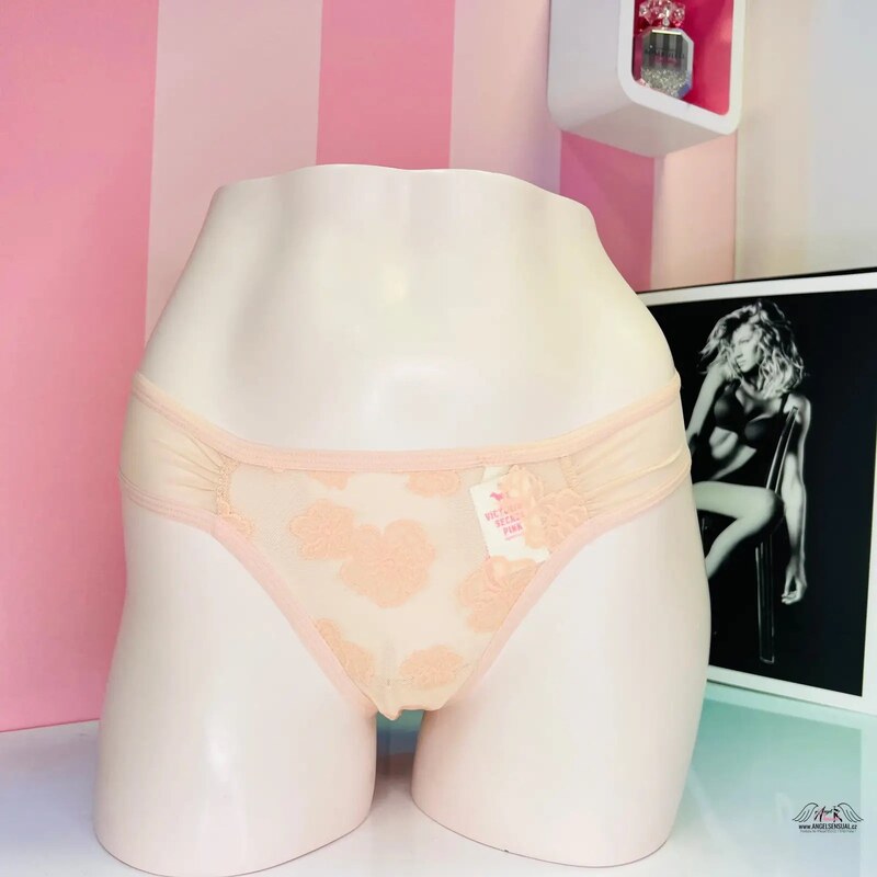 PINK Tanga s Květinovým Designem