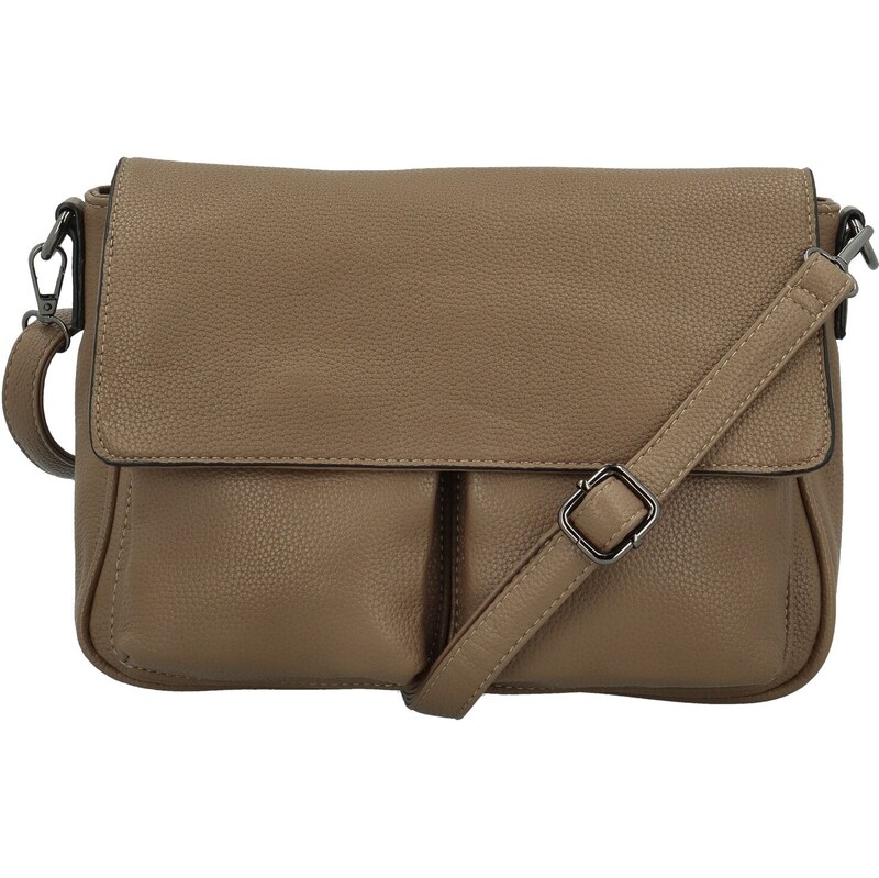 Amalia Trendy dámská koženková crossbody kabelka Rosica, khaki 110584016