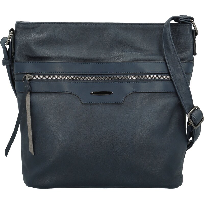 Amalia Trendy dámská koženková crossbody kabelka Hazel, modrá 110582972
