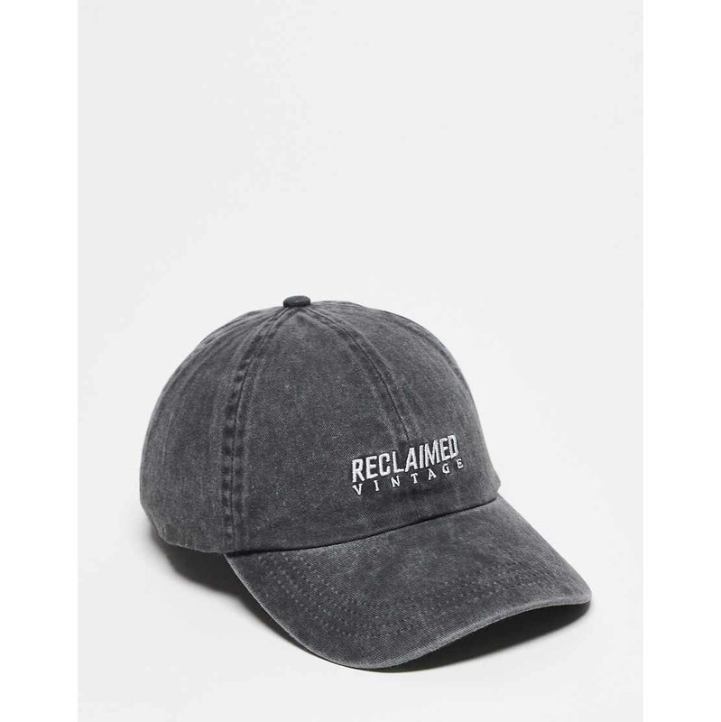 Reclaimed Vintage unisex logo cap in charcoal-Grey