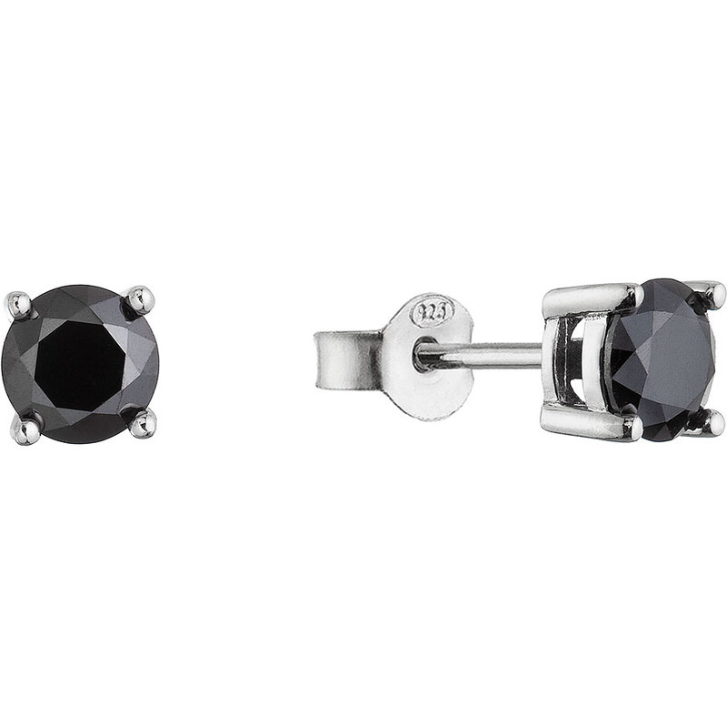 Stříbrné náušnice LUNA 11M00009 moissanite