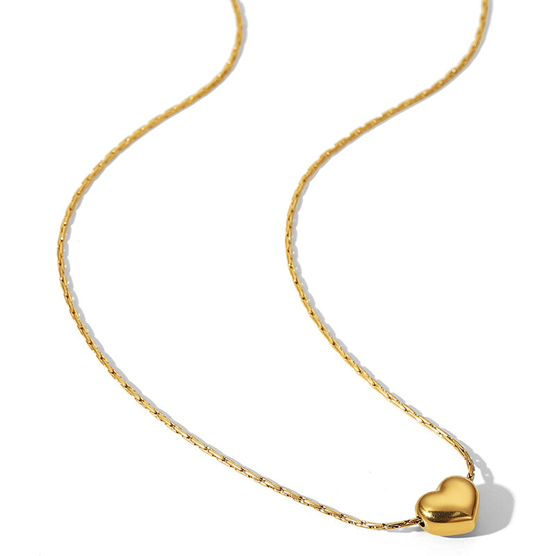 ELENYS Pure Heart – pozlacený náhrdelník 18K žluté zlato 107456202