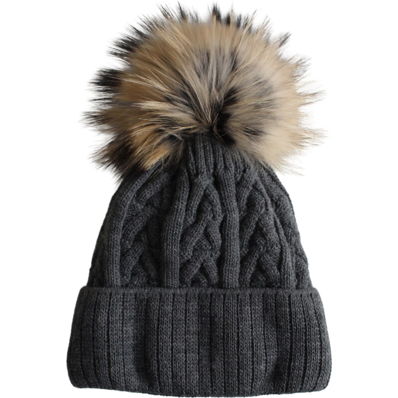 WOOLWEAR of Scandinavia Dámská čepice Marika Dark Grey