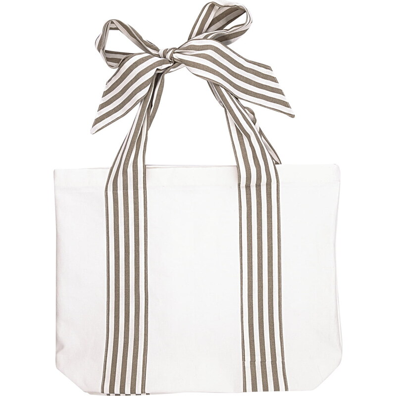 Green Gate Nákupní taška Tote Stripe / Grey bow Large