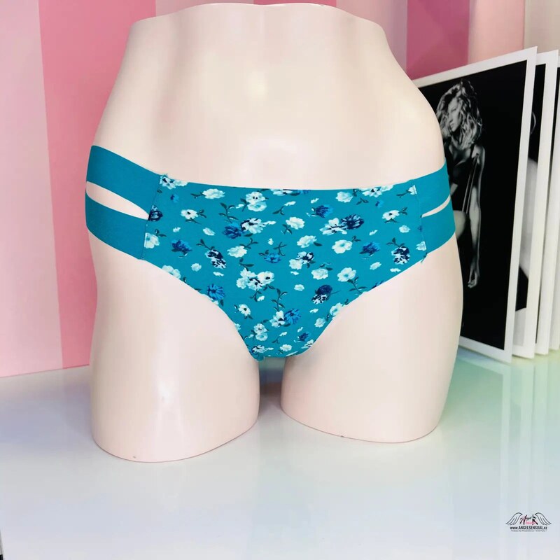 PINK Tanga s Květinovým Vzorem