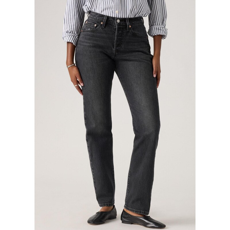 LEVIS  Džíny 501 Curve černá džínovina