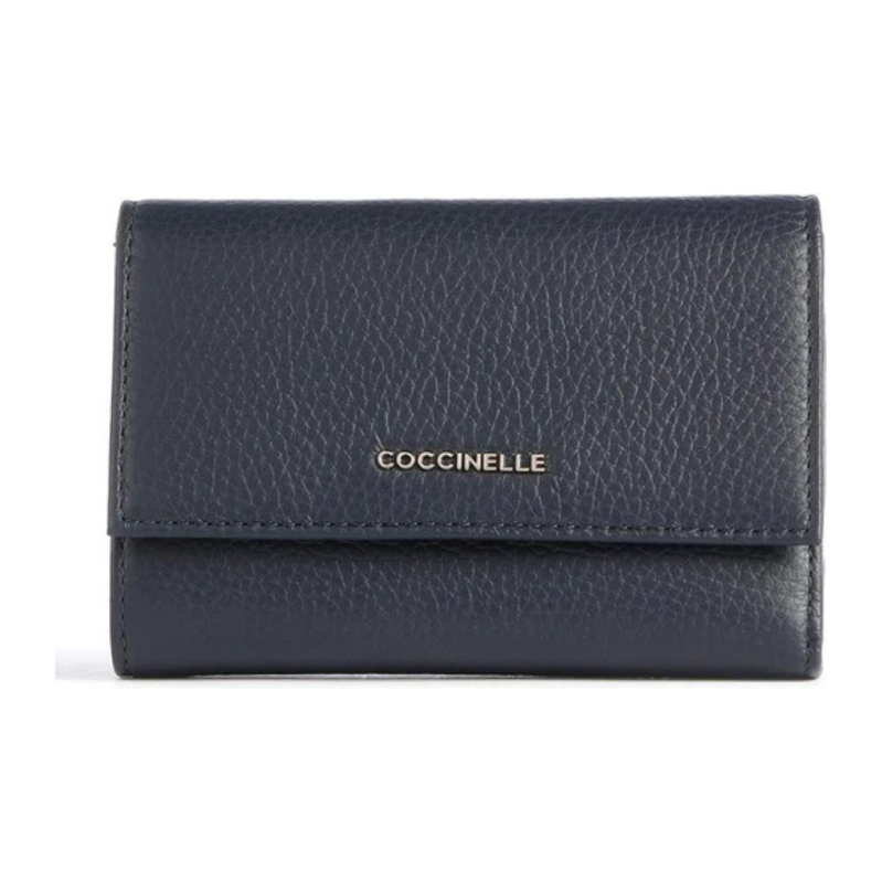PENĚŽENKA COCCINELLE METALLIC SOFT midnight blue