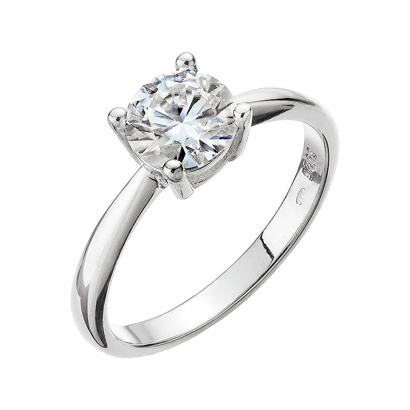 Stříbrný prsten ELEN 15M00006 moissanite