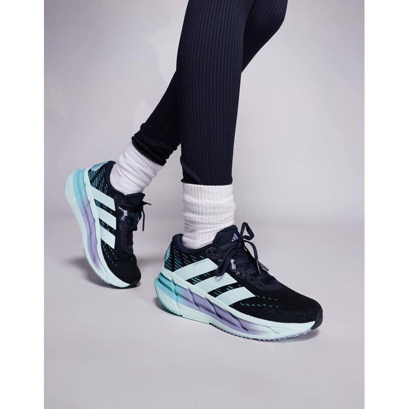 adidas performance adidas Running Adistar 4 trainers in navy and blue 115711438
