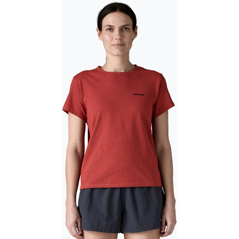 Dámské tričko Patagonia P-6 Logo Responsibili-Tee potters red